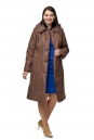 Женское пальто из текстиля с капюшоном 8010426