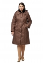 Женское пальто из текстиля с капюшоном 8010426-2