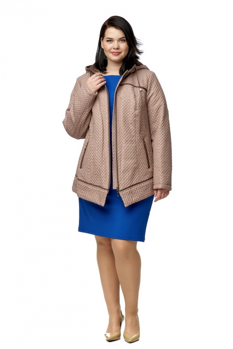 Куртка женская из текстиля с капюшоном 8010548