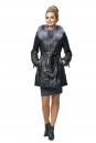 Женское кожаное пальто из натуральной кожи с воротником, отделка блюфрост 8011989