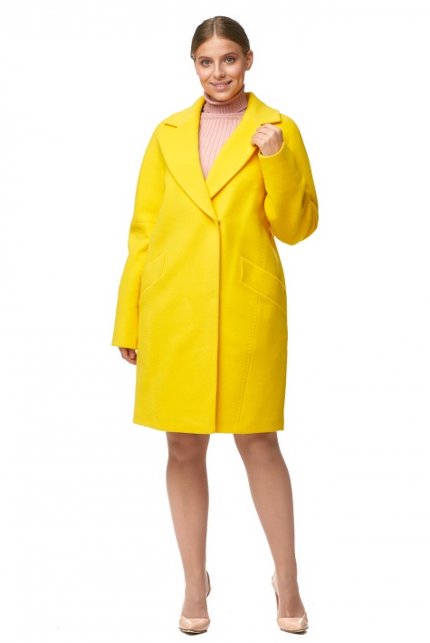 Женское пальто из текстиля с воротником 8012174