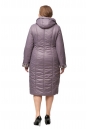 Женское пальто из текстиля с капюшоном, отделка искусственный мех 8012383-3
