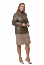 Женская кожаная куртка из натуральной кожи с воротником 8013346-2