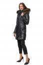 Женское кожаное пальто из натуральной кожи с капюшоном, отделка енот 8013584-2