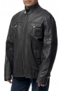Мужская кожаная куртка из эко-кожи с воротником 8014435-2