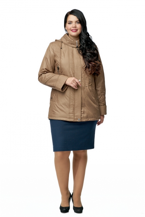 Куртка женская из текстиля с капюшоном 8014761