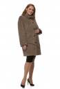 Женское пальто из текстиля с воротником 8017986